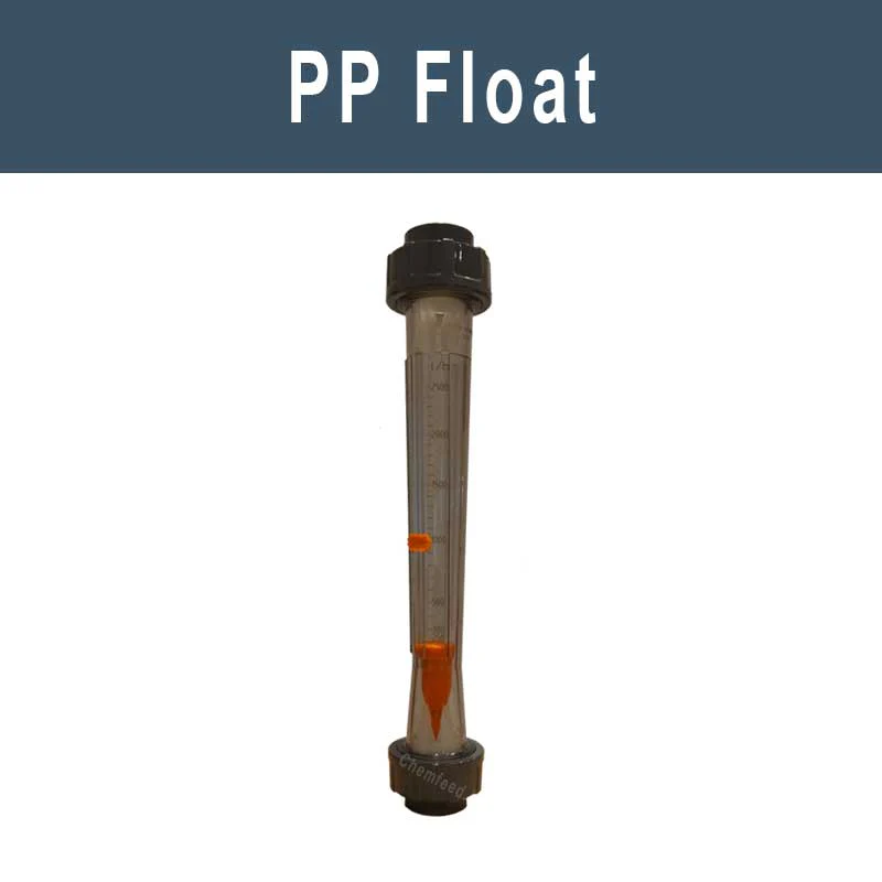 Shot length flowmeters PP float
