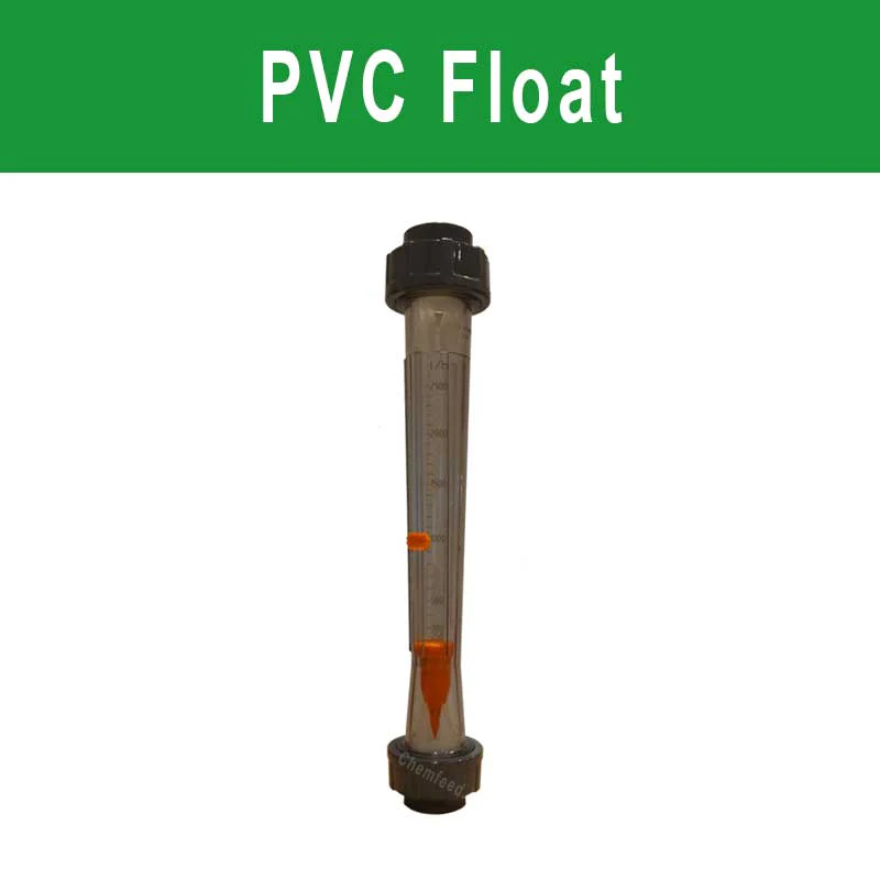 Shot length flowmeters PVC float